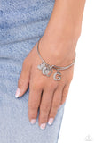 Making It INITIAL - Silver - G Bracelet - Paparazzi Accessories Bracelet Bedazzle Me Pretty Mobile Fashion Boutique