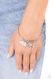 Making It INITIAL - Silver - M Bracelet - Paparazzi Accessories Bracelet Bedazzle Me Pretty Mobile Fashion Boutique