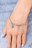 Making It INITIAL - Silver - R Bracelet - Paparazzi Accessories Bracelet Bedazzle Me Pretty Mobile Fashion Boutique