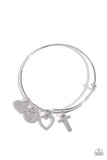 Making It INITIAL - Silver - T Bracelet - Paparazzi Accessories Bracelet Bedazzle Me Pretty Mobile Fashion Boutique