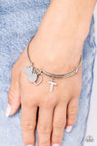 Making It INITIAL - Silver - T Bracelet - Paparazzi Accessories Bracelet Bedazzle Me Pretty Mobile Fashion Boutique