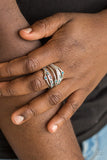 Making The World Sparkle - Blue Ring - Paparazzi Accessories Ring Bedazzle Me Pretty Mobile Fashion Boutique
