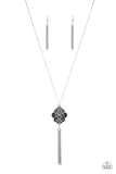 Malibu Mandala - Black Necklace - Paparazzi Accessories Necklace Bedazzle Me Pretty Mobile Fashion Boutique