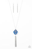 Malibu Mandala - Blue Necklace - Paparazzi Accessories Necklace Bedazzle Me Pretty Mobile Fashion Boutique