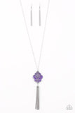 Malibu Mandala - Purple Necklace - Paparazzi Accessories Bedazzle Me Pretty Mobile Fashion Boutique