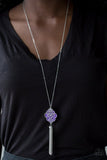 Malibu Mandala - Purple Necklace - Paparazzi Accessories Bedazzle Me Pretty Mobile Fashion Boutique
