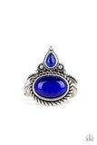 Malibu Mist - Blue Ring - Paparazzi Accessories Ring Bedazzle Me Pretty Mobile Fashion Boutique