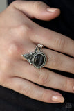Malibu Mist - Silver Ring - Paparazzi Accessories Ring Bedazzle Me Pretty Mobile Fashion Boutique