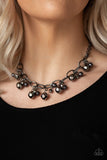 Malibu Movement - Black Necklace - Paparazzi Accessories Necklace Bedazzle Me Pretty Mobile Fashion Boutique