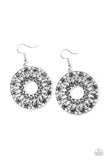 Malibu Musical - Black Earrings - Paparazzi Accessories Earrings Bedazzle Me Pretty Mobile Fashion Boutique