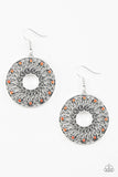 Malibu Musical - Orange Earrings - Paparazzi Accessories Earrings Bedazzle Me Pretty Mobile Fashion Boutique
