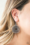 Malibu Musical - Orange Earrings - Paparazzi Accessories Earrings Bedazzle Me Pretty Mobile Fashion Boutique
