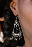 Malibu Sunset - Black Earrings - Paparazzi Accessories Earrings Bedazzle Me Pretty Mobile Fashion Boutique