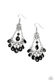 Malibu Sunset - Black Earrings - Paparazzi Accessories Earrings Bedazzle Me Pretty Mobile Fashion Boutique