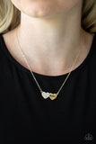 Mama Knows Best - Gold Necklace - Paparazzi Accessories Necklace Bedazzle Me Pretty Mobile Fashion Boutique
