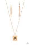 Mama MVP - Gold Necklace - Paparazzi Accessories Necklace Bedazzle Me Pretty Mobile Fashion Boutique