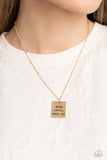 Mama MVP - Gold Necklace - Paparazzi Accessories Necklace Bedazzle Me Pretty Mobile Fashion Boutique