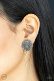 Mandala Harvest - Silver Clip-On Earrings - Paparazzi Accessories Clip-On Bedazzle Me Pretty Mobile Fashion Boutique