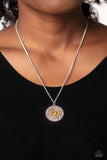 Mandala Masterpiece - Orange Necklace - Paparazzi Accessories Necklace Bedazzle Me Pretty Mobile Fashion Boutique