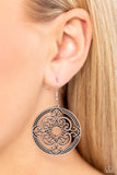 Mandala Meditation - Silver Earrings - Paparazzi Accessories Earrings Bedazzle Me Pretty Mobile Fashion Boutique