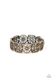 Mandala Mixer - Brass Bracelet - Paparazzi Accessories Bracelet Bedazzle Me Pretty Mobile Fashion Boutique