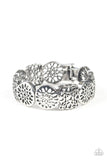 Mandala Mixer - Silver Bracelet - Paparazzi Accessories Bracelet Bedazzle Me Pretty Mobile Fashion Boutique