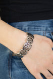 Mandala Mixer - Silver Bracelet - Paparazzi Accessories Bracelet Bedazzle Me Pretty Mobile Fashion Boutique