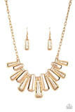 MANE Up - Gold Necklace - Paparazzi Accessories Necklace Bedazzle Me Pretty Mobile Fashion Boutique