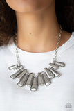 MANE Up - Silver Necklace - Paparazzi Accessories Necklace Bedazzle Me Pretty Mobile Fashion Boutique