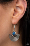 Manifesting Magic - Blue Earrings - Paparazzi Accessories Earrings Bedazzle Me Pretty Mobile Fashion Boutique