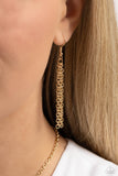 Mans Best Friend - Gold Necklace - Paparazzi Accessories Necklace Bedazzle Me Pretty Mobile Fashion Boutique
