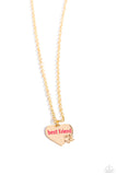 Mans Best Friend - Gold Necklace - Paparazzi Accessories Necklace Bedazzle Me Pretty Mobile Fashion Boutique