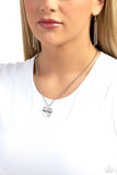 Mans Best Friend - Silver Necklace - Paparazzi Accessories Necklace Bedazzle Me Pretty Mobile Fashion Boutique