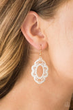 Mantras and Mandalas - Gold Earrings - Paparazzi Accessories Earrings Bedazzle Me Pretty Mobile Fashion Boutique