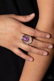 Marble Masterpiece - Purple Ring - Paparazzi Accessories Ring Bedazzle Me Pretty Mobile Fashion Boutique