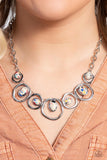 Marble Medley - Yellow Necklace - Paparazzi Accessories Necklace Bedazzle Me Pretty Mobile Fashion Boutique