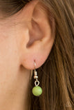 Mardi Gras Glamour - Green Necklace - Paparazzi Accessories Necklace Bedazzle Me Pretty Mobile Fashion Boutique