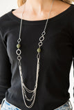 Margarita Masquerades - Green Necklace - Paparazzi Accessories Necklace Bedazzle Me Pretty Mobile Fashion Boutique