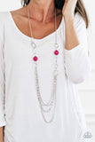 Margarita Masquerades - Pink Necklace - Paparazzi Accessories Necklace Bedazzle Me Pretty Mobile Fashion Boutique