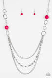 Margarita Masquerades - Pink Necklace - Paparazzi Accessories Necklace Bedazzle Me Pretty Mobile Fashion Boutique
