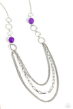 Margarita Masquerades - Purple Necklace - Paparazzi Accessories Necklace Bedazzle Me Pretty Mobile Fashion Boutique