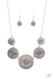 Marigold Meadows - Pink Necklace - Paparazzi Accessories Necklace Bedazzle Me Pretty Mobile Fashion Boutique