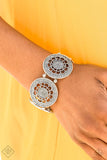 Marigold Medallions - Silver Bracelet - Paparazzi Accessories Bracelet Bedazzle Me Pretty Mobile Fashion Boutique
