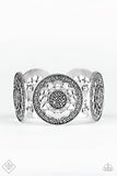 Marigold Medallions - Silver Bracelet - Paparazzi Accessories Bracelet Bedazzle Me Pretty Mobile Fashion Boutique