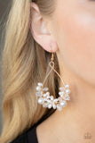 Marina Banquet - Gold Earrings - Paparazzi Accessories Earrings Bedazzle Me Pretty Mobile Fashion Boutique