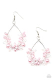 Marina Banquet - Pink Earrings - Paparazzi Accessories Earrings FS-Bedazzle Me Pretty Mobile Fashion Boutique