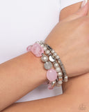 Marina Magic - Pink Bracelet - Paparazzi Accessories Bracelet Bedazzle Me Pretty Mobile Fashion Boutique