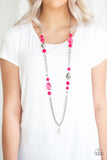 Marina Majesty - Pink Lanyard - Paparazzi Accessories Lanyard Bedazzle Me Pretty Mobile Fashion Boutique