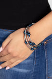 Marina Masterpiece - Blue Bracelet - Paparazzi Accessories Bracelet Bedazzle Me Pretty Mobile Fashion Boutique