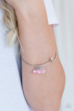 Marine Melody - Pink Bracelet - Paparazzi Accessories Bracelet Bedazzle Me Pretty Mobile Fashion Boutique